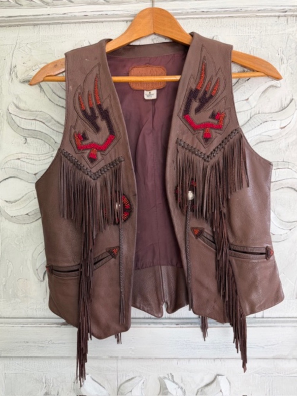 Leather vest Small, Pieles Pitco